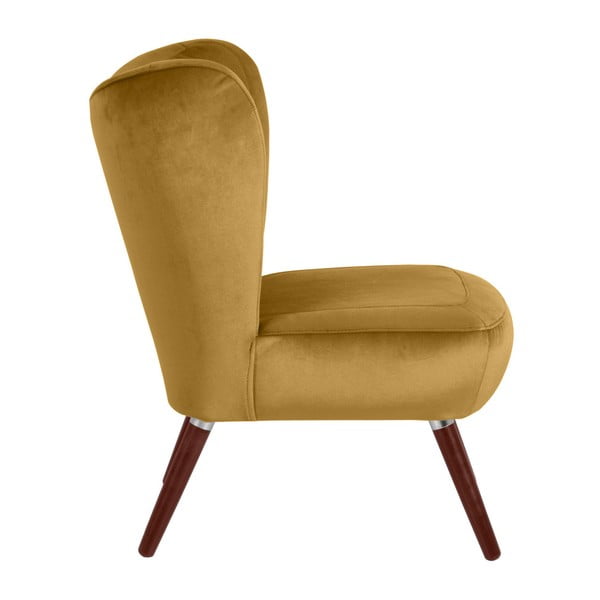 Sari Velvet sárga fotel - Max Winzer-image-2
