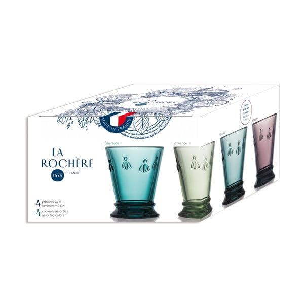 Pohár szett 4 db-os 260 ml Abeille – La Rochére-image-3