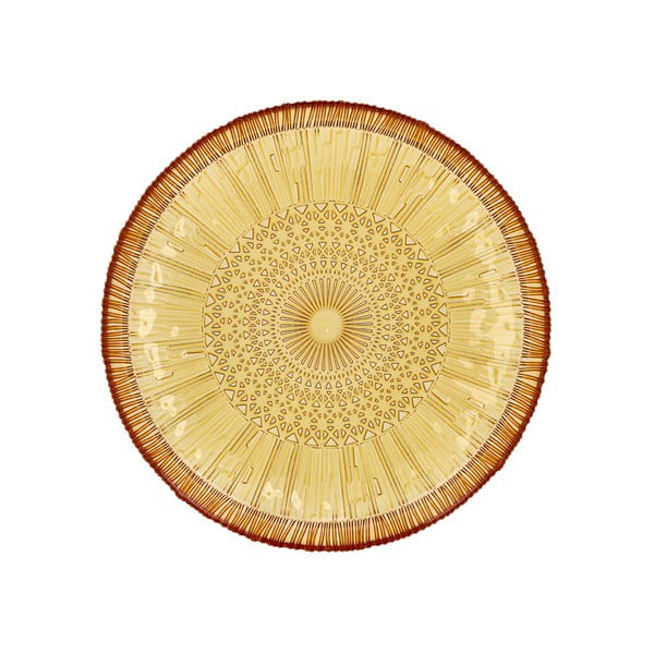 Narancssárga üveg szervírozó tányér ø 30 cm Kusintha – Bitz-image-4