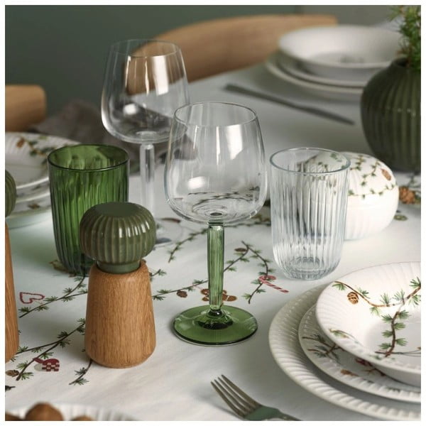 Pamut asztalterítő karácsonyi mintával 150x220 cm Hammershøi Christmas – Kähler Design-image-3