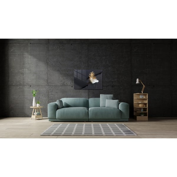 Üveg kép 100x70 cm Feather – Wallity-image-2