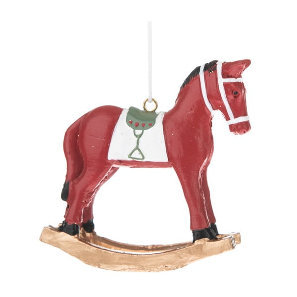 Piros ló formájú függő dekoráció - Dakls