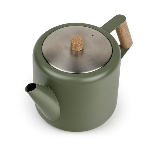 Zöld rozsdamentes acél teáskanna 1,1 l Duet Boston – Bredemeijer-image-4