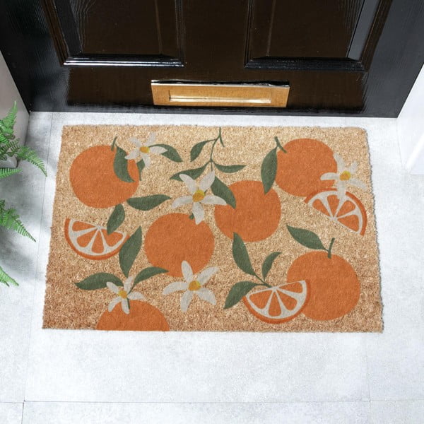 Kókuszrost lábtörlő 40x60 cm Orange – Artsy Doormats-image-2