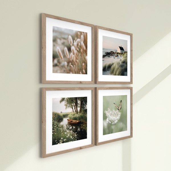 Nyomtatott keretezett kép szett 4 db-os 30x30 cm Subtle Nature – Styler-image-3