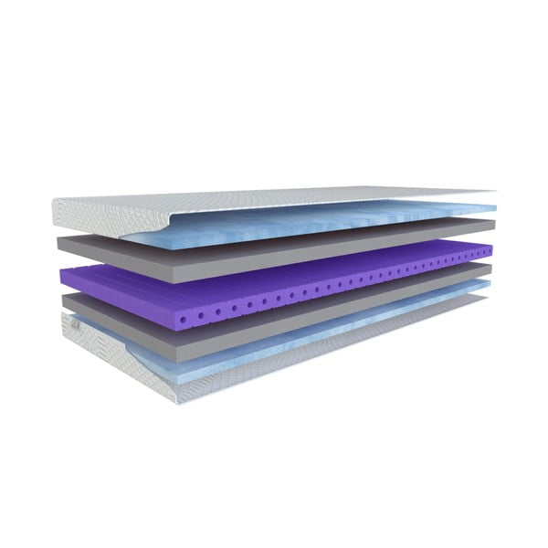 Közepes keménységű hab matrac 200x200 cm Blue magic – Materasso-image-1