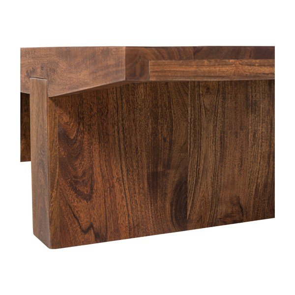 Sötét natúr színű akácfa dohányzóasztal 48x152 cm Eron – WOOOD-image-4