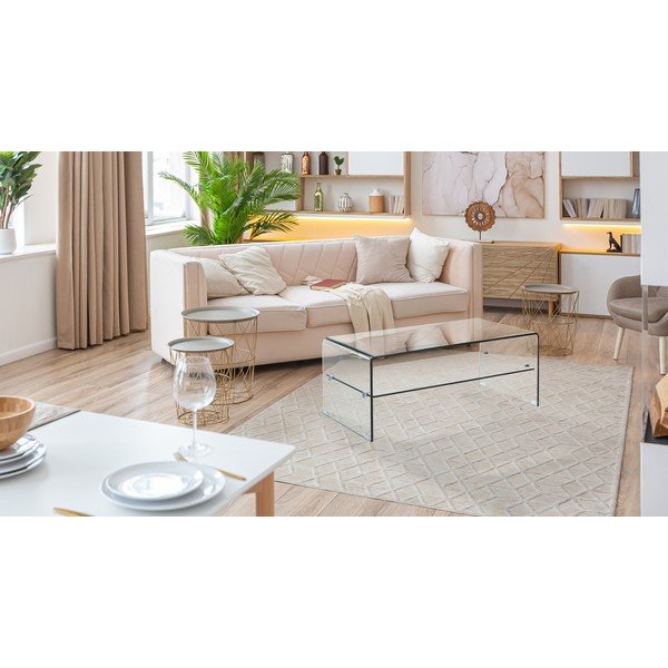 Üveg dohányzóasztal 50x100 cm Cristal Evo – Tomasucci-image-2