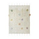 Krémszínű pamut gyerek játszószőnyeg 120x160 cm Wildflowers – Lorena Canals