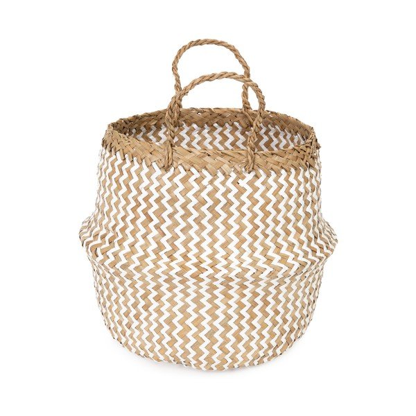 Zic Zac világos színű tengerifű tárolókosár, ⌀ 27 cm - Compactor-image-3