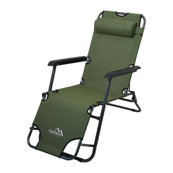 Comfort zöld összecsukható kempingágy/szék - Cattara