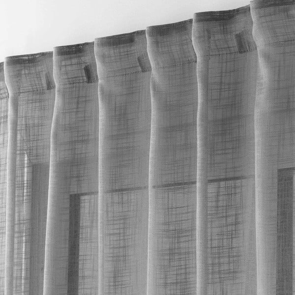 Szürke átlátszó függöny 140x240 cm Haltona – douceur d'intérieur-image-1