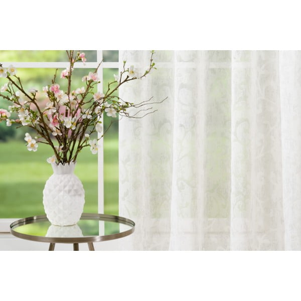 Bézs átlátszó függöny 140x260 cm Baroque – Mendola Fabrics-image-3