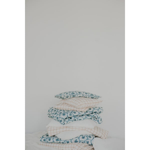 Bézs babaágynemű szett Camel Check – Malomi Kids-image-4