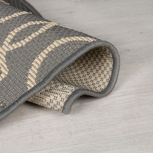 Szürke-bézs kerek kültéri szőnyeg ø 160 cm Milan - Flair Rugs-image-3