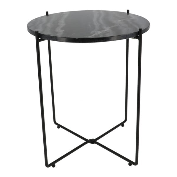 Agneta fekete rakodóasztal márvány asztallappal - Compactor