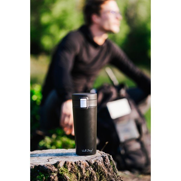 Fuori fekete thermo utazóbögre, 400 ml - Vialli Design-image-4