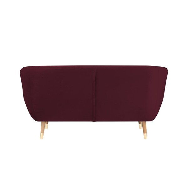 Benito borvörös bársony kanapé, 158 cm - Mazzini Sofas-image-3