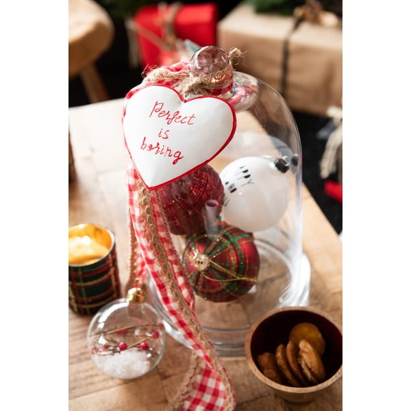 Traditional 6 db-os üveg karácsonyfadísz szett - J-Line-image-1