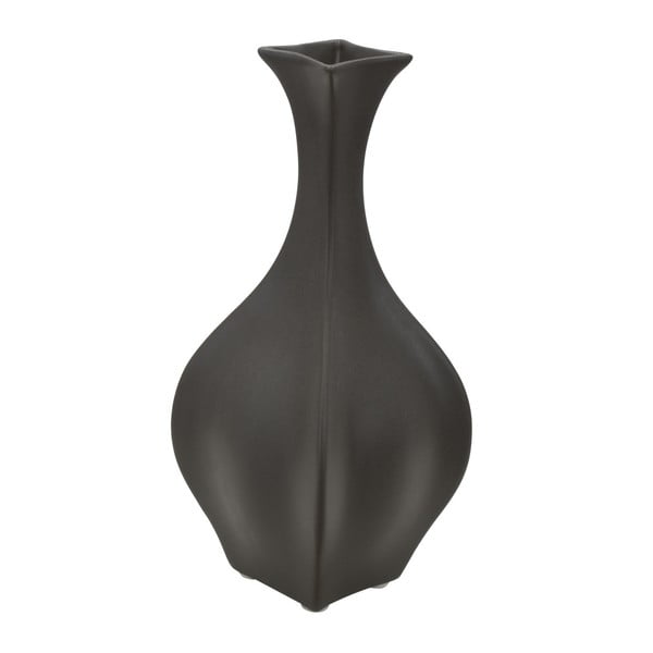Fat fekete porcelán váza, magasság 23,5 cm - Mauro Ferretti
