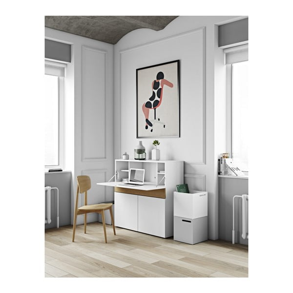 Berlin fehér tárolódoboz könyvespolchoz - TemaHome-image-1