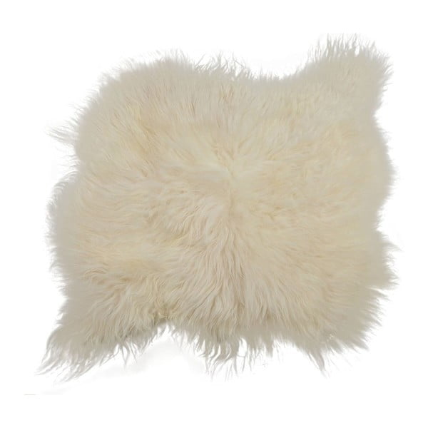 Busta fehér hosszú szálas szőrme szőnyeg, 100 x 90 cm - Arctic Fur