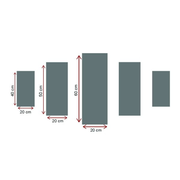 Kép szett 5 db-os Winter Sunset – Wallity-image-2