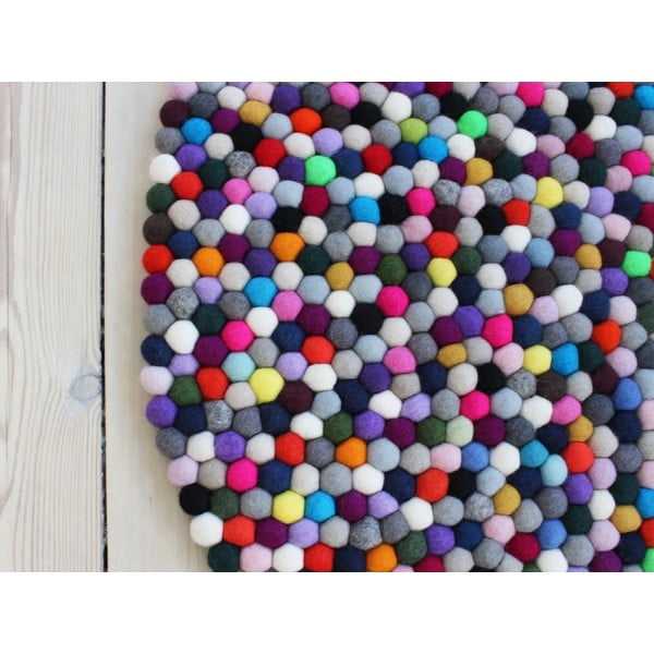 Ball Rugs Multi Pang gyapjú golyószőnyeg, ⌀ 90 cm - Wooldot