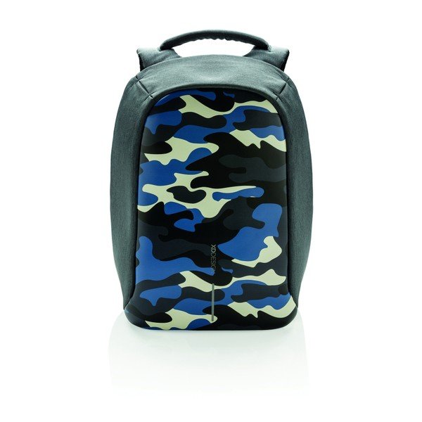 Camouflage unisex biztonsági hátizsák, kék részletekkel, 11 l - XD Design-image-1