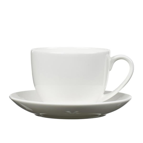 Mensa fehér porcelán csésze és csészealj - Bitz