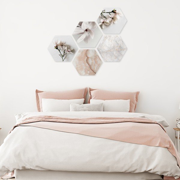 Kép készlet 5 db-os 33,2x29,5 cm Heksagon-image-1