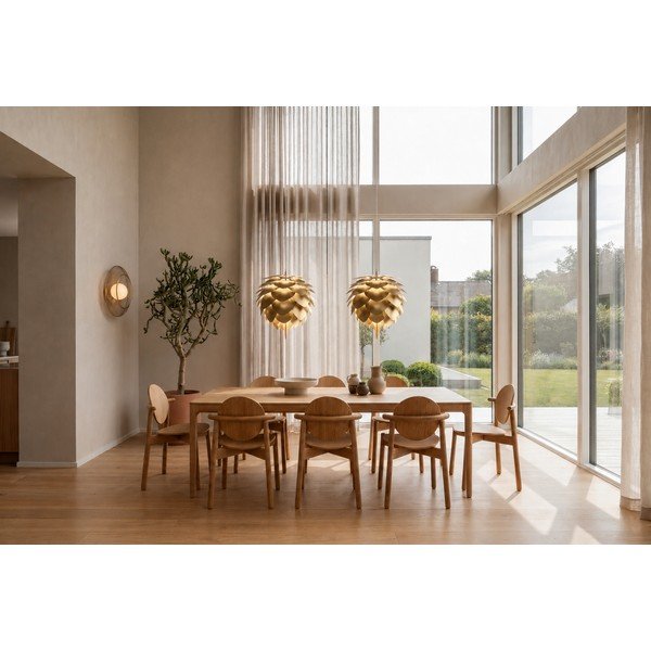 Aranyszínű lámpabúra ø 50 cm Silvia – UMAGE-image-1