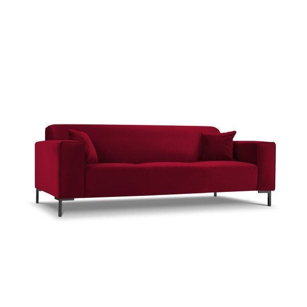 Siena piros bársonykanapé - Cosmopolitan Design-image-3