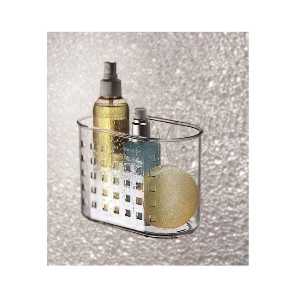 MiniShower átlátszó öntapadós kosár - iDesign-image-2
