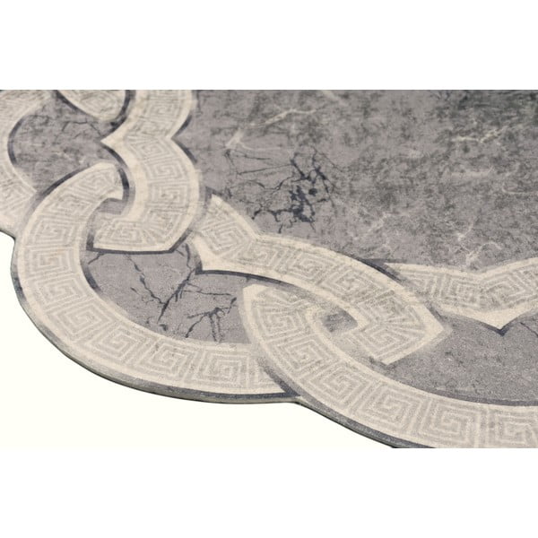 Szürke kerek szőnyeg ø 160 cm - Vitaus-image-2