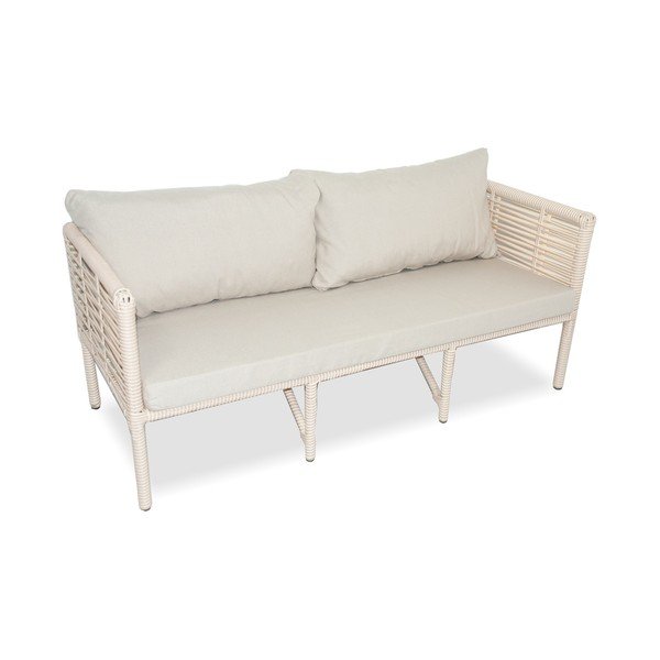 Krémszínű műrattan négyszemélyes kerti lounge szett Newyork 160 – Floriane Garden-image-1