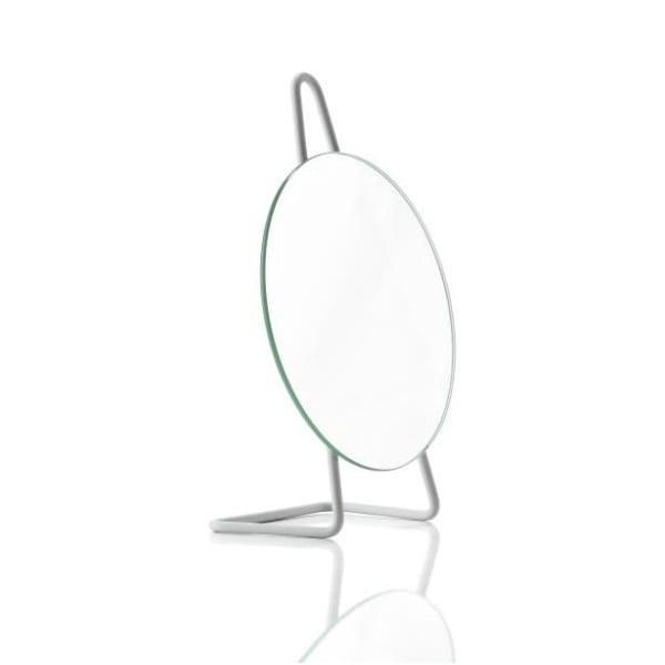 A-Mirror Soft Grey szürke, asztali kozmetikai tükör, ø 31 cm - Zone