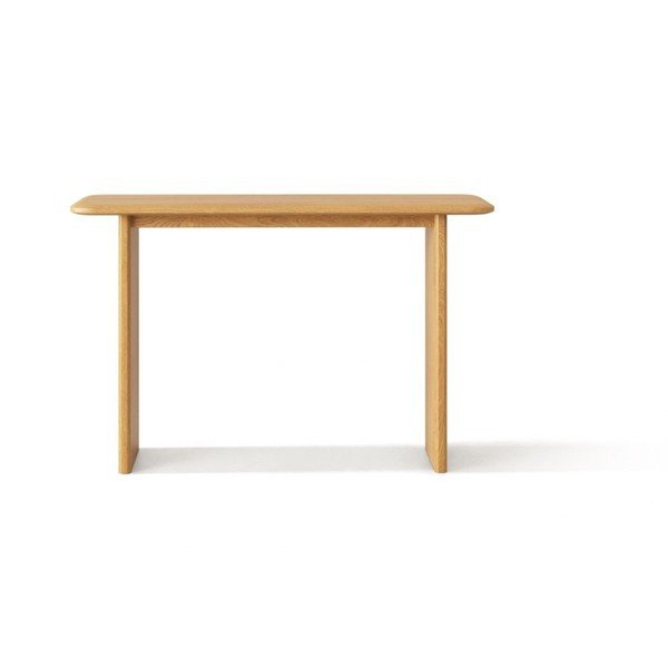 Natúr színű tölgyfa konzolasztal 40x120 cm Charlotte – Micadoni -image-1