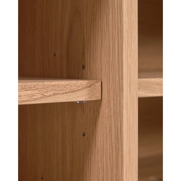 Natúr színű alacsony komód tölgyfa dekorral 150x71 cm Rasha – Kave Home-image-4