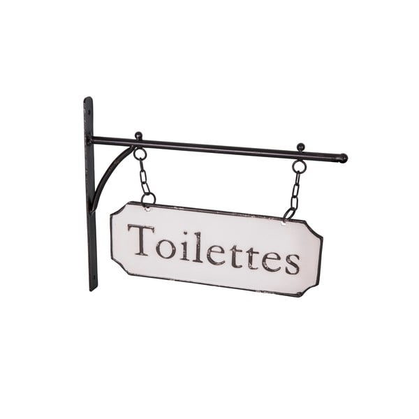 Fém falitábla 33x26,5 cm Toilettes – Antic Line
