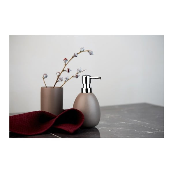 Polaris barna kerámia fogkefetartó pohár - Wenko-image-1