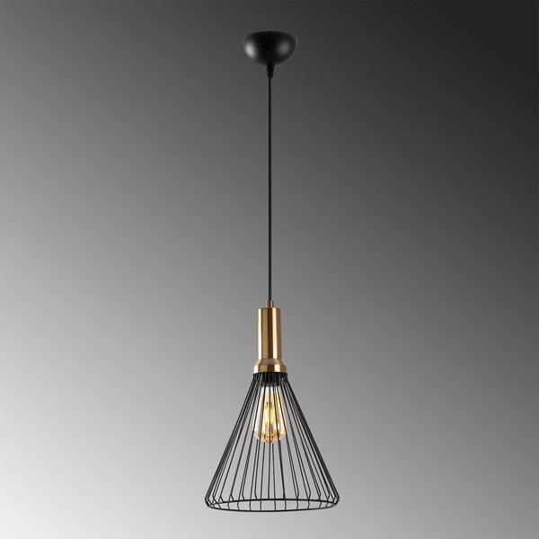 Fekete függőlámpa fém búrával ø 24 cm Dear – Opviq lights-image-4