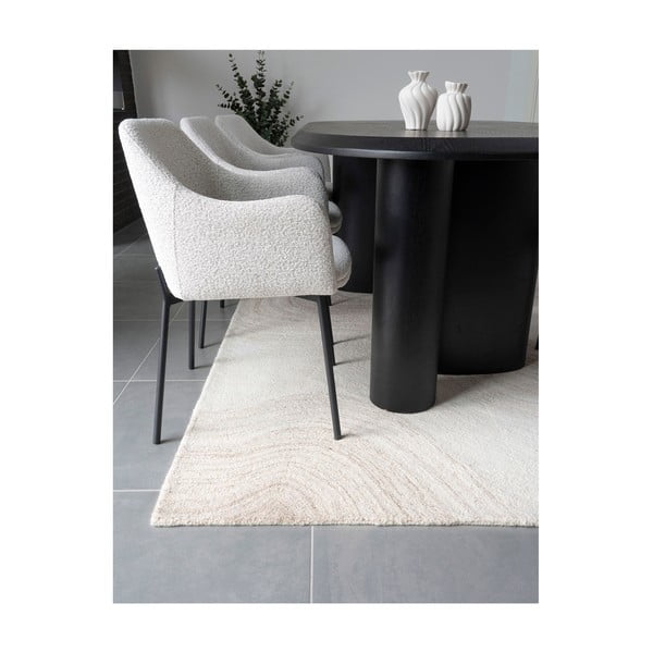 Krémszínű kézi szövésű gyapjú szőnyeg 160x230 cm Surat – House Nordic-image-3