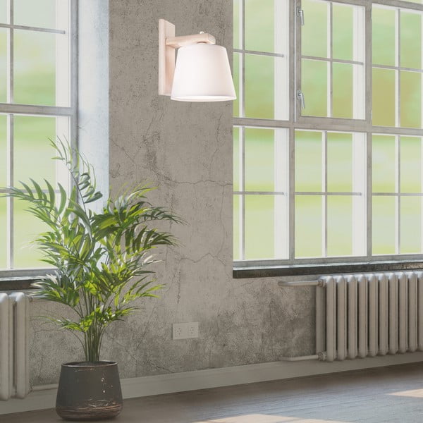 Világosbarna fali lámpa ø 20 cm Aida – LAMKUR-image-1