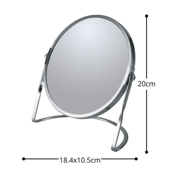 Kozmetikai nagyítós tükör (ötszörös nagyítás) ø 18 cm Akira – Spirella-image-4