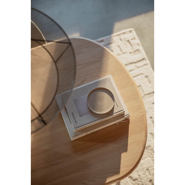 Bővíthető étkezőasztal tölgyfa dekoros asztallappal és hosszabbító asztallappal 90x180 cm Twist – Zuiver-image-2