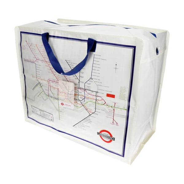 Újrahasznosított műanyag ruhatároló doboz 58x28x48 cm Heritage Tube Map – Rex London