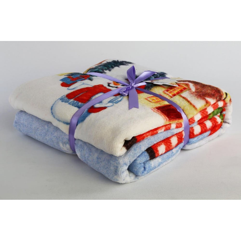 Pamutkeverék takaró karácsonyi mintával 150x200 cm – Mila Home