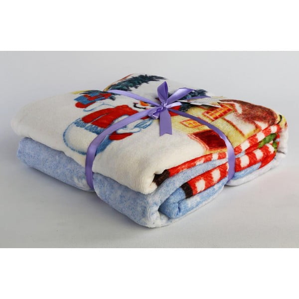 Pamutkeverék takaró karácsonyi mintával 150x200 cm – Mila Home