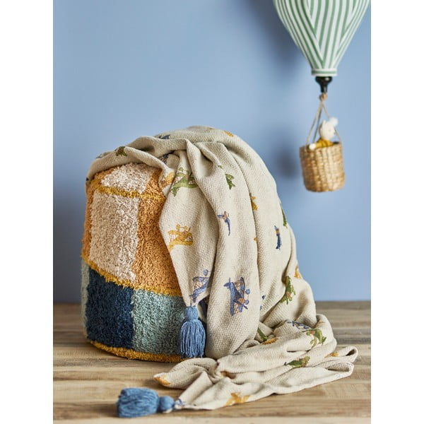 Krémszínű gyerek takaró 130x160 cm Plane – Bloomingville Mini-image-3